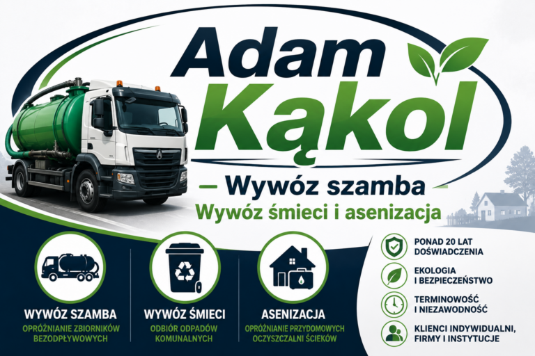 Adam Kąkol Wywóz szamba Wywóz śmieci i asenizacja 50fc69fa f4ab 4d4e ac54 a730723e80ab 768x512
